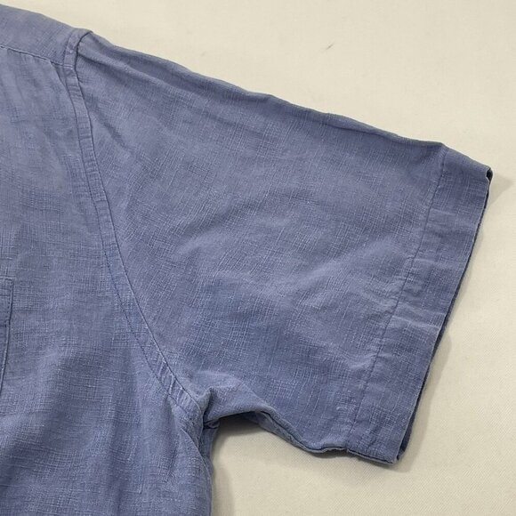 Margaritaville Linen Silk Hawaiian Button Shirt Men Sz XL Workwear Summer Relax - Picture 10 of 12